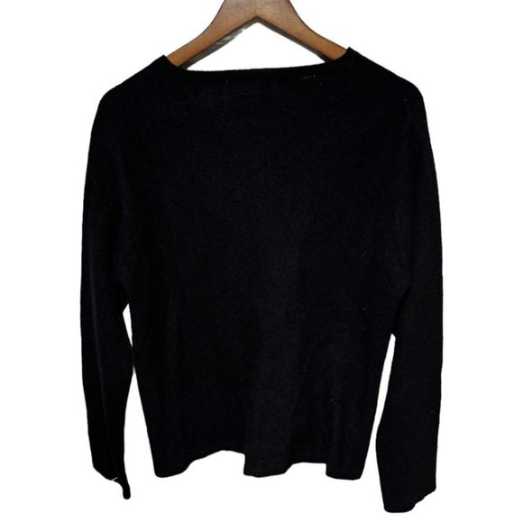 Pashmina Wool Black Cardigan Size Large - Picture 5 of 6